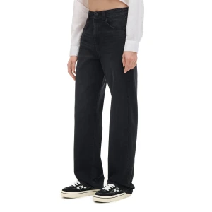 Cropp - Czarne jeansy straight TALL - czarny