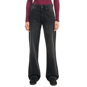 Cropp - Czarne jeansy straight TALL - czarny