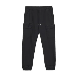 Cropp - Czarne joggery z kieszeniami cargo - czarny