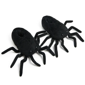 Cropp - Czarne kapcie w kształcie pająków - czarny