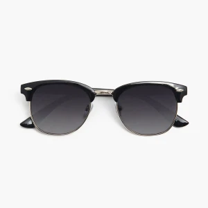 Cropp - Czarne prostokątne okulary przeciwsłoneczne - czarny