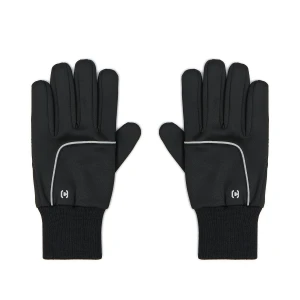 Cropp - Czarne rękawiczki z elementami reflective - czarny
