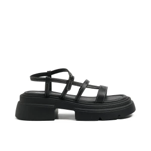 Cropp - Czarne sandały na platformie - czarny