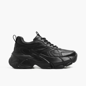 Cropp - Czarne sneakersy typu chunky - czarny
