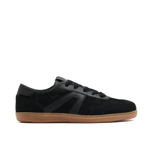 Cropp - Czarne sneakersy z imitacji zamszu - czarny
