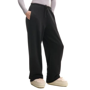 Cropp - Czarne spodnie dresowe wide leg - czarny