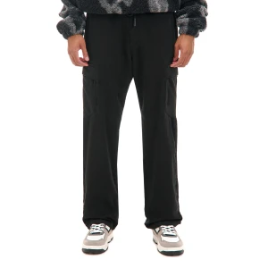 Cropp - Czarne spodnie jogger loose - czarny