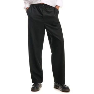 Cropp - Czarne spodnie regular - czarny