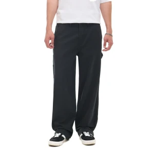 Cropp - Czarne spodnie wide leg - czarny