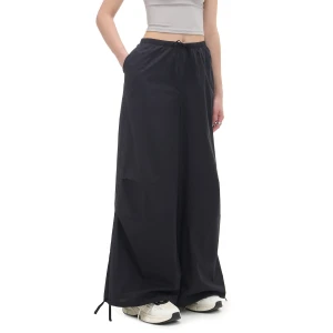 Cropp - Czarne spodnie wide leg - czarny