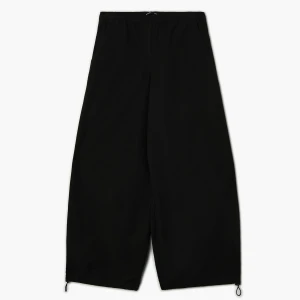Cropp - Czarne spodnie wide leg z bawełny - czarny