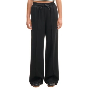 Cropp - Czarne spodnie wide leg z wiskozą - czarny