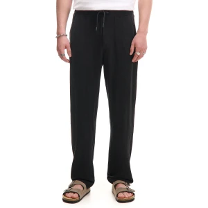 Cropp - Czarne spodnie z dodatkiem lnu - czarny