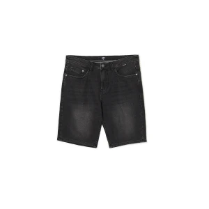 Cropp - Czarne szorty denim regular - czarny