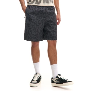 Cropp - Czarne szorty w panterkę - czarny