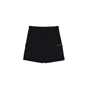 Cropp - Czarne szorty z kieszeniami cargo - czarny