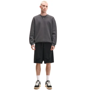 Cropp - Czarne szorty z naszywkami - czarny