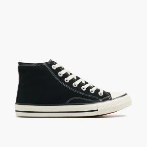 Cropp - Czarne trampki za kostkę - czarny