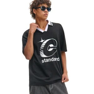 Cropp - Czarno-biała koszulka polo - czarny