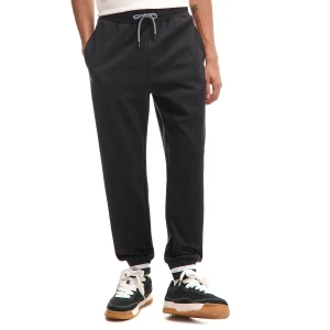 Cropp - Czarno-białe dresowe joggery - czarny