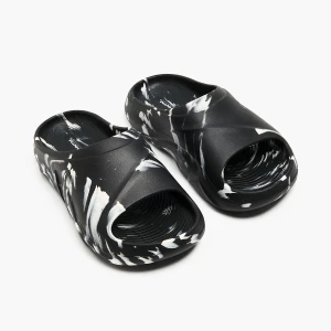 Cropp - Czarno-białe klapki - czarny