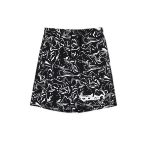 Cropp - Czarno-białe wzorzyste szorty - czarny