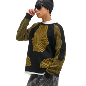 Cropp - Czarno-żółty sweter - czarny