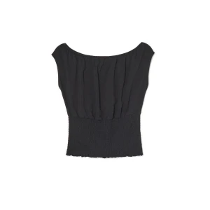 Cropp - Czarny dopasowany top - czarny