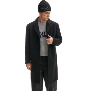 Cropp - Czarny klasyczny płaszcz - czarny