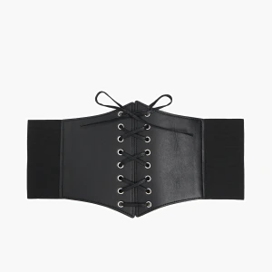 Cropp - Czarny pas gorsetowy - czarny