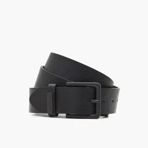 Cropp - Czarny pasek do spodni z imitacji skóry - czarny