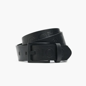 Cropp - Czarny pasek z brandowym napisem - czarny