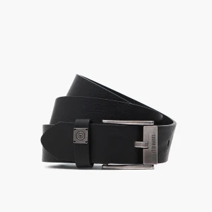 Cropp - Czarny pasek z imitacji skóry - czarny