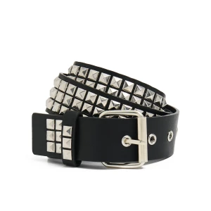 Cropp - Czarny pasek zdobiony dżetami - czarny