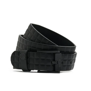 Cropp - Czarny pasek ze strukturalnym wykończeniem - czarny