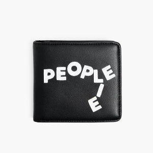 Cropp - Czarny portfel z haftem - czarny