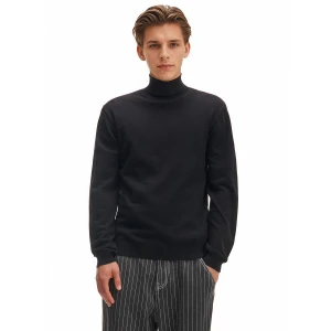 Cropp - Czarny sweter z golfem - czarny