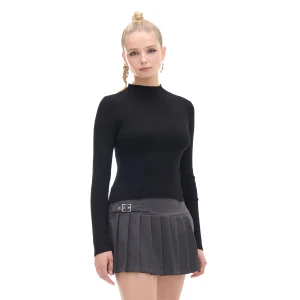 Cropp - Czarny sweter z półgolfem - czarny