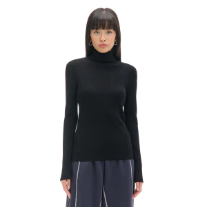 Cropp - Czarny sweter z półgolfem - czarny