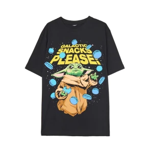 Cropp - Czarny T-shirt Baby Yoda - czarny