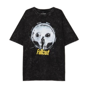 Zdjęcie produktu Cropp - Czarny T-shirt Fallout - czarny