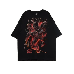 Cropp - Czarny T-shirt Five Nights at Freddy's - czarny