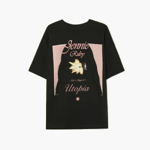 Zdjęcie produktu Cropp - Czarny T-shirt Jennie - czarny