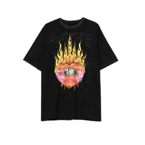 Zdjęcie produktu Cropp - Czarny T-shirt Metallica z efektem sprania - czarny
