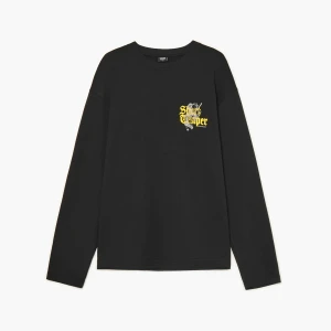 Cropp - Czarny T-shirt z motywem samurajów - czarny