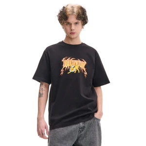 Cropp - Czarny T-shirt z Pokémonem Jolteonem - czarny