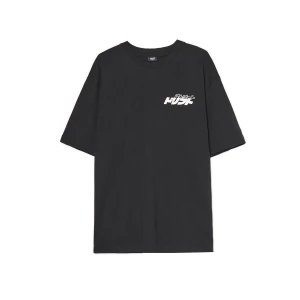 Cropp - Czarny T-shirt z racingowym motywem - czarny