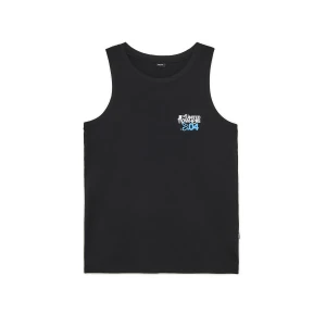 Cropp - Czarny tank top z nadrukiem - czarny