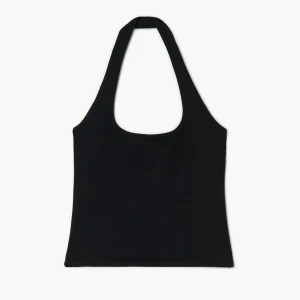 Cropp - Czarny top halter - czarny