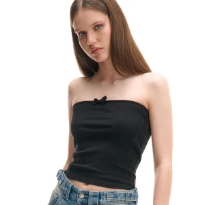 Cropp - Czarny top typu tuba - czarny
